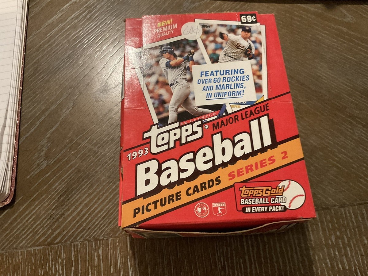 1993 Topps Baseball Wax Box Series 2 Unopened & Sealed Packs | eBay