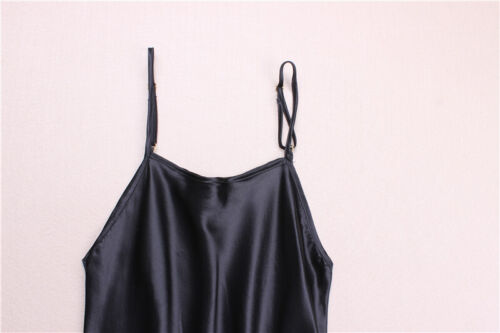Mujeres 16MM Seda Cami Vestido sin Mangas Completo 100% Seda Bajo Vestido Ropa Interior Chemise - Imagen 12 de 42