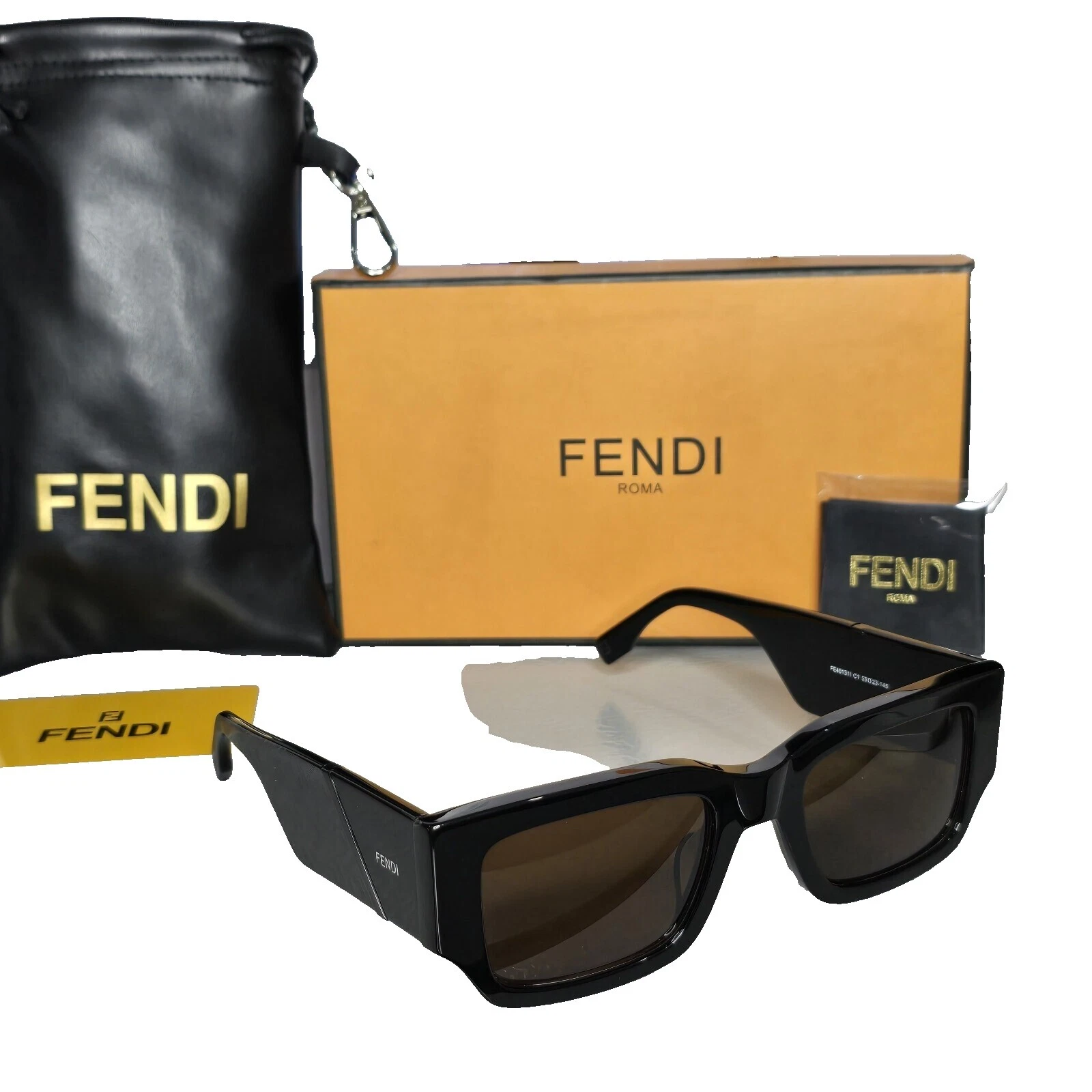 Óculos de sol quadrado Fendi para Homens