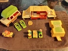 Old Vintage Fisher Price Play Family Car & Camper # 992 100% Complete 1980