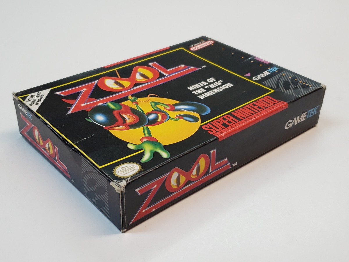 Zool Ninja of the Nth Dimension Super Nintendo Box Only *No Game