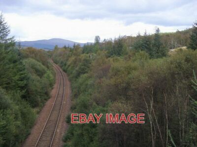 PHOTO  LINE HEADING TO SPEAN BRIDGE FROM THE NEVIS RANGE ROAD BRIDGE THE LINE HE