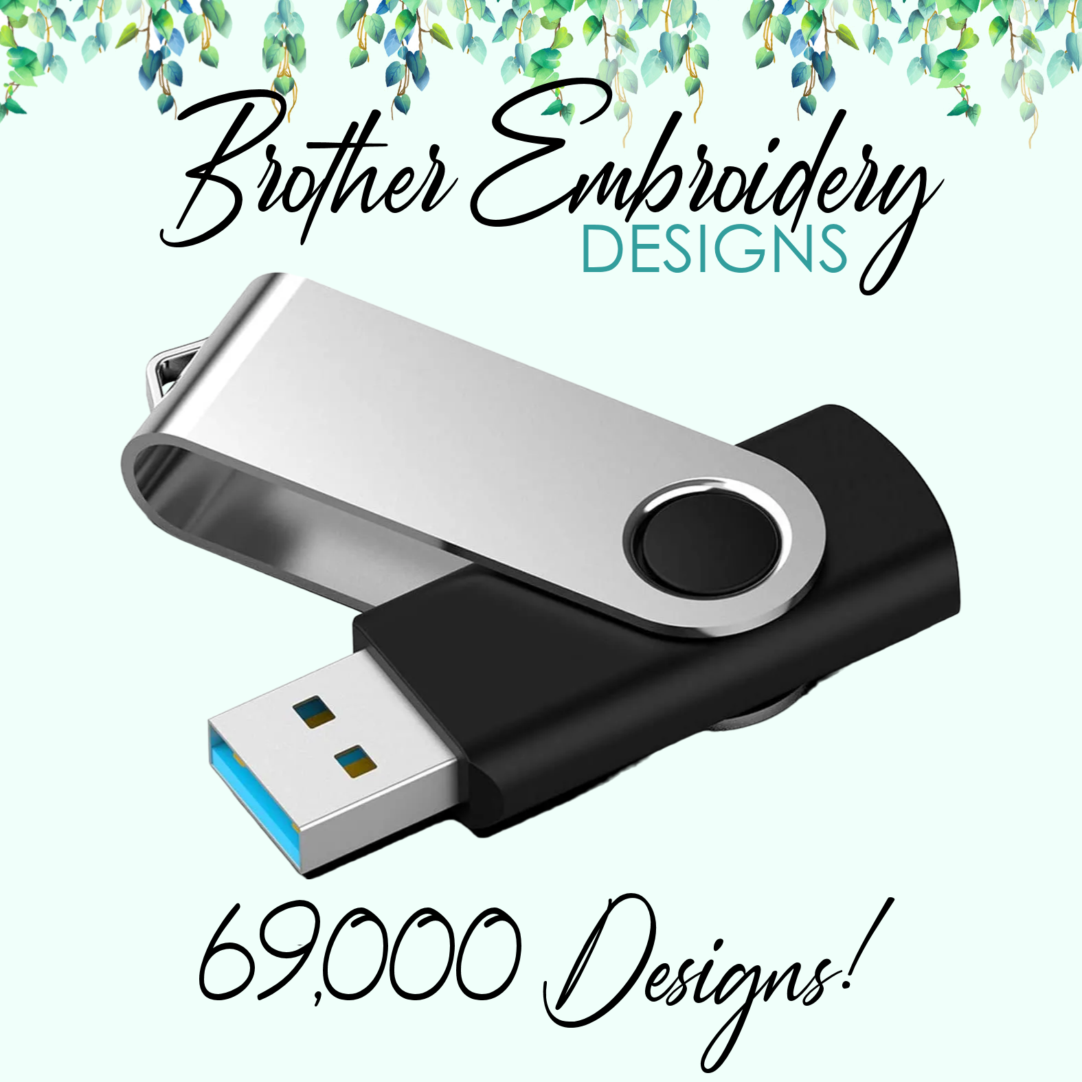 69000+ Brother Embroidery USB Design Collection With PC Viewing