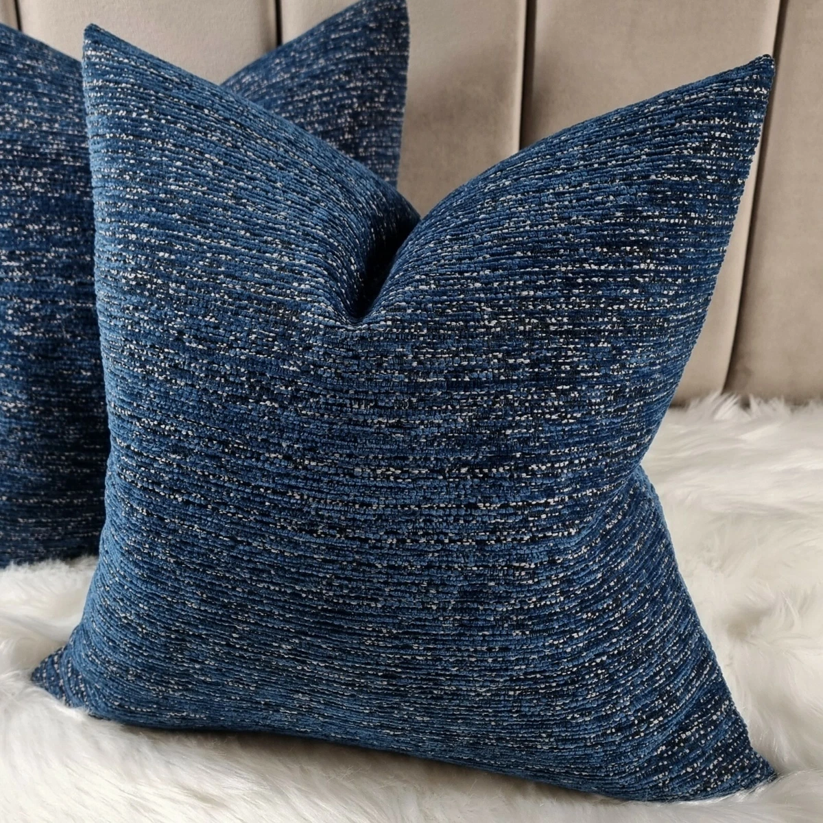 Midnight sales blue cushion