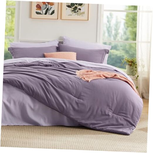 Grayish Purple Size Comforter Sets - Bedding Sets 7 Full 13 - Grayish Purple