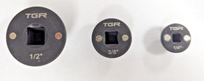 TGR Low Profile Impact Socket Adapter-Drive Reducing 3PC. Set 1/4'' to 1/2''-USED