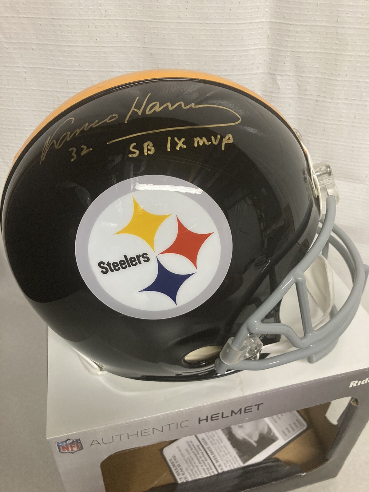 Franco Harris Signed Auto Proline FS Helmet Pittsburgh Steelers SB MVP JSA COA 
