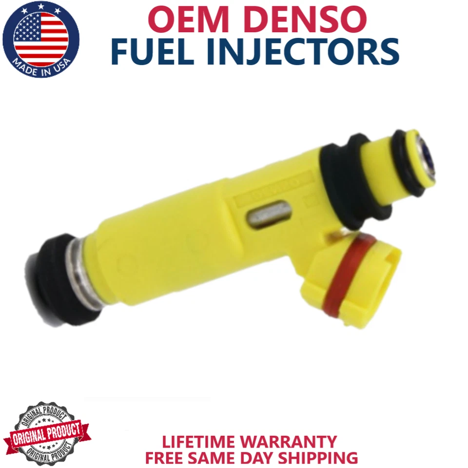 NUEVO PAQUETE DE 4 INYECTORES DE COMBUSTIBLE DENSO GENUINOS para Mazda RX-8 2004-2008 1,3 L R2 Foto 2 de 2
