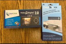 ClearClick VHS Video to Digital Converter 2.0 Second Generation AND CleanDr VHS