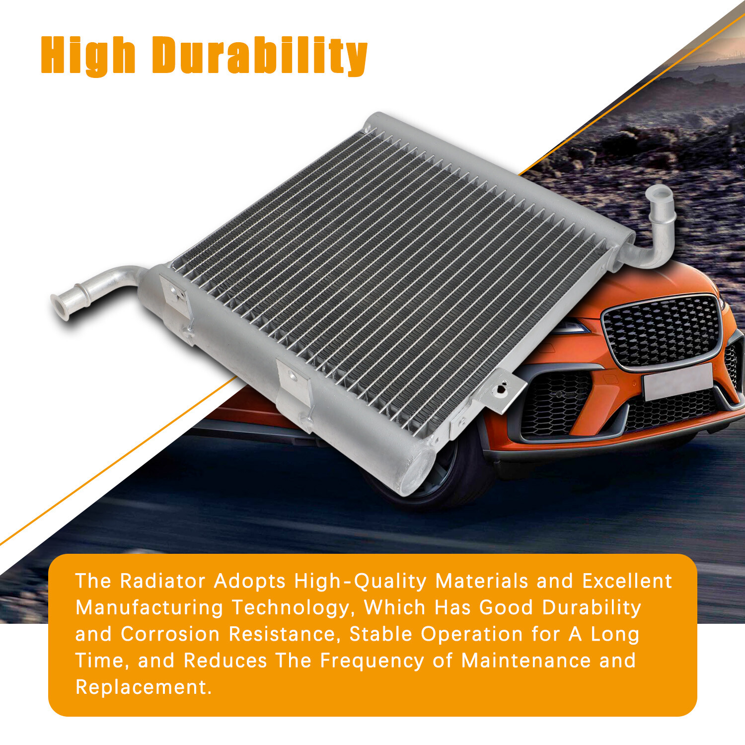 Front Passenger Side Radiator RH for Land Rover Range Rover Velar ...