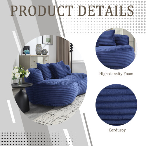 Soweiz Sofa Durable Comfort Lounger zitzak met hoge rug, stoel met drie kussens voor volwassenen en kinderen, single gamingbank, stoel voor slaapkamer, kantoor (koffie