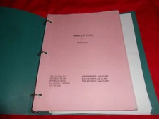 MICHAEL CALEO (SOPRANOS)-THE LAST TIME-SCREENPLAY-FILM SCRIPT-W/REVISIONS + MORE
