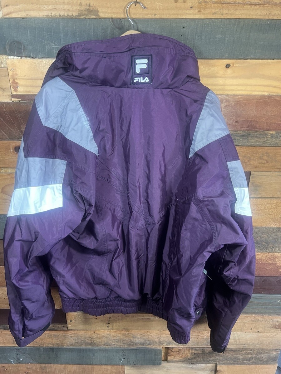 Vintage 90s Fila World Ski Championships Purple Winter