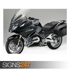 2017 BMW R1200RT poster in carbon black - bike art print A0 A1 A2 A3 sizes