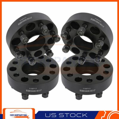 (4) 1.5'' Hubcentric 6x120 Wheel Spacers Fits 2015-2022 Chevy Colorado GMC Canyon