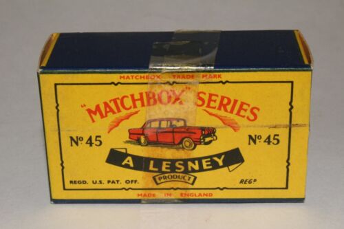 MATCHBOX LESNEY #45A VAUXHALL VICTOR, YELLOW, GPW, NICE, SCARCE BOX TYPE C - Picture 2 of 12