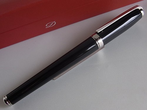 S.T. Dupont Fidelio Füllfederhalter schwarz 14K Mh Feder - Bild 2 von 12