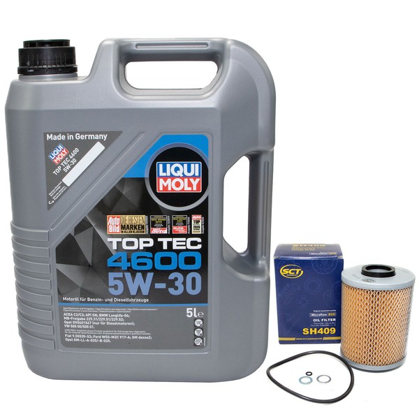 MotoröL Set 5W-30 5 Liter + ÖLfilter Sh 409 FüR Bmw 3Er 5Er Touring-image