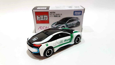 Tomica AEON NO.43 BMW i8 DUBAI POLICE CAR ~ 1/61 | eBay