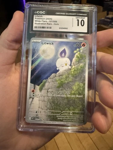 Litwick Illustration Rare White Flare 101 CGC 10