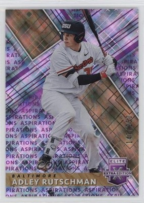 2019 Panini Elite Extra Edition Aspirations Purple /250 Adley Rutschman #1 02l6