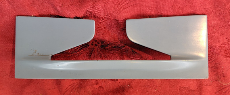Vintage Royal Manual Typewriter part Top Plate Cover Panel Safari  blue