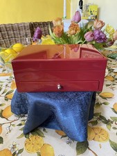 Reed and Barton Red Wooden Jewelery Box