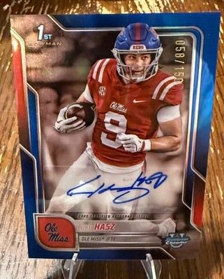2025 Bowman U Chrome Luke Hasz 1st True Blue refractor auto /150  