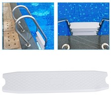 White Swimming Pool Plastic Anti-Slip Ladders Step Replacement Pedal White BL