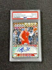 2024 Mosaic DONOVAN CLINGAN ROOKIE SEASON TICKET BRONZE-AUTO RC /75 PSA 10-POP 1