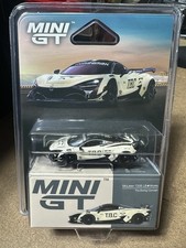 MINI GT 1:64 McLaren 720S LB Works The Boring Concept Diecast Car White Black