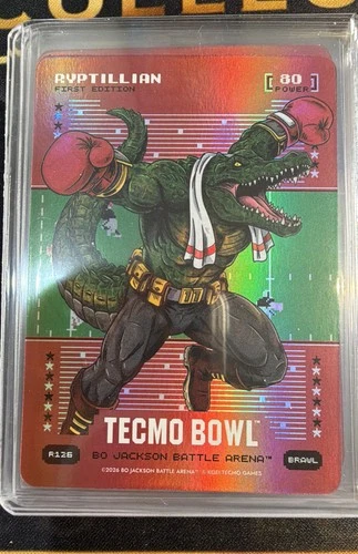 🔥Bo Jackson Battle Arena Tecmo Bowl Ryptillian Mark Rypien Red Foil🔥