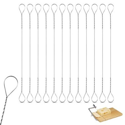 12 Pcs Cheese Slicer Wire Replacement Kit - 5.7 Inch Stainless Steel Butter Cutt