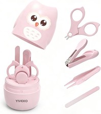Baby Nail Kit, 4-in-1 Baby Nail Care Set with Cute Case, Baby Nail