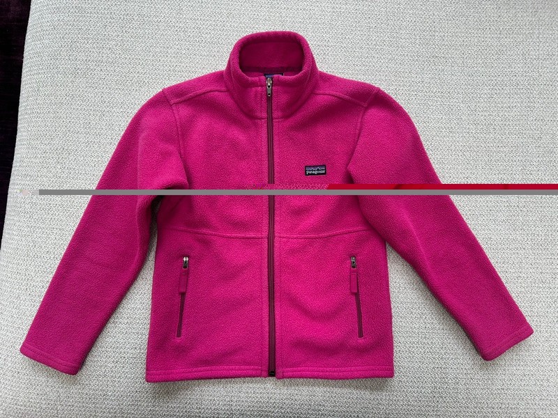 Patagonia Girls Fleece Full Zip Jacket Coat - Hot Pink XS 5-6