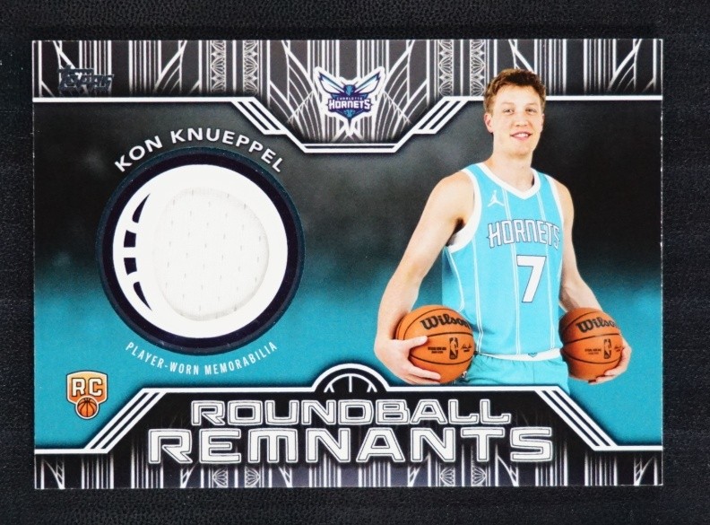 Kon Knueppel 2025-26 Topps Flagship RC Roundball Remnants Relic #RRR-KK