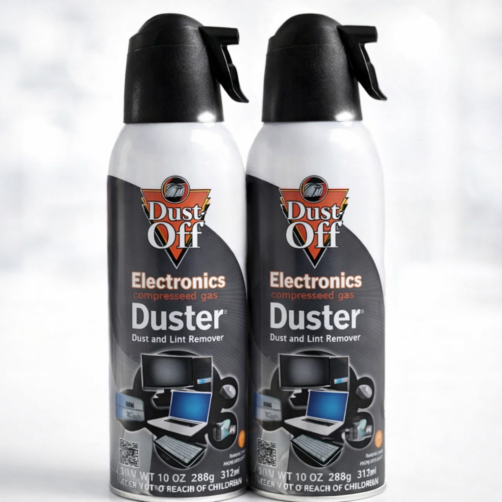 Dust-Off Electronics Compressed Air Duster 10 oz Cans &ndash; 2 Pack | Free Shipping