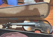 Antique Full Size Violin   Mother-of-Pearl Inlay Back 4/4 Nicolaus Amatus Label