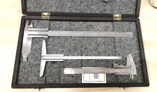 Mauser Set Werkstattschieblehren - 250 mm, Tiefenlehre 180 mm Schieblehre analog