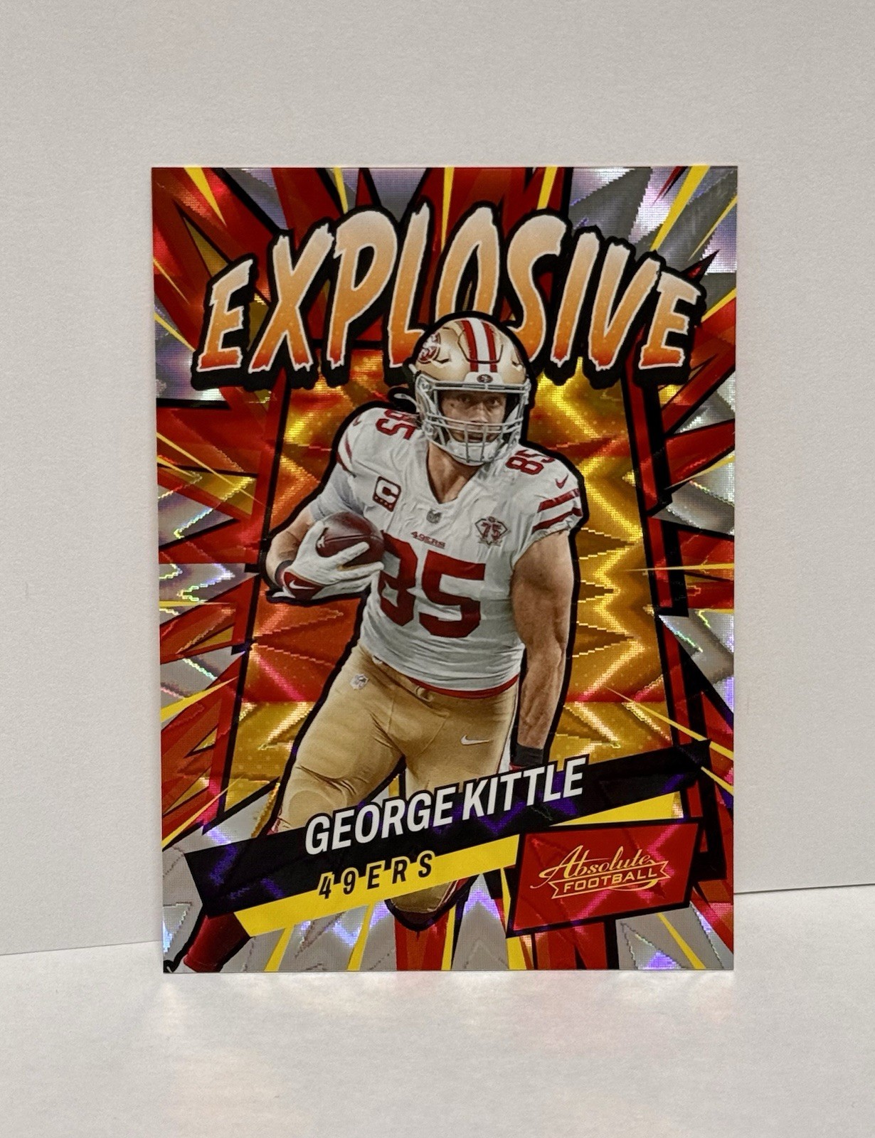 2022 Panini Absolute Football GEORGE KITTLE EXPLOSIVE SSP San Francisco 49ers