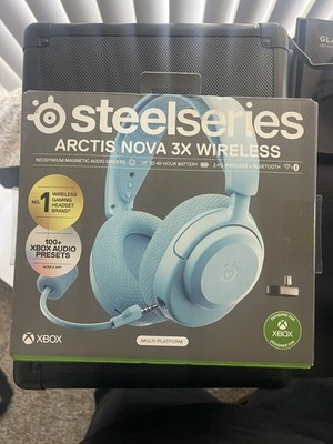 New SteelSeries Arctis Nova 3X Wireless Aqua Gaming Headset XBOX-multi Platform