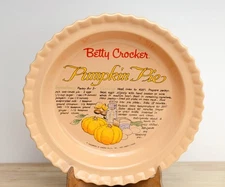 Vintage Betty Crocker Pumpkin Pie Baking Dish 