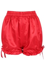 Red Satin Bloomers Pantaloons Shorts Cosplay Pirate Goth Victorian Vampire Club