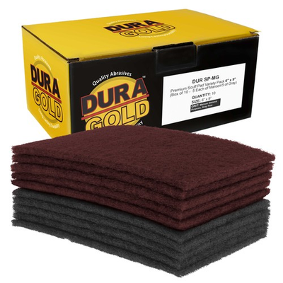 #ad #ad Dura Gold 5 Maroon amp; 5 Gray Scuff Pads Sanding Auto Paint Surface Adhesion Prep $19.99