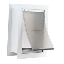 Wall Entry Pet Door - Rust-Free Telescoping Frame - Easy Install for Medium