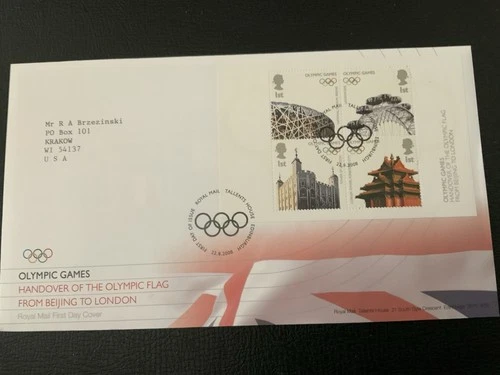 Great Britain 2008 #2593 Olympics - FDC
