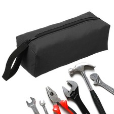 Zipper Utility Tool Bag 10.2x4x3.3 Inch Multi-purpose Tote Bag Black