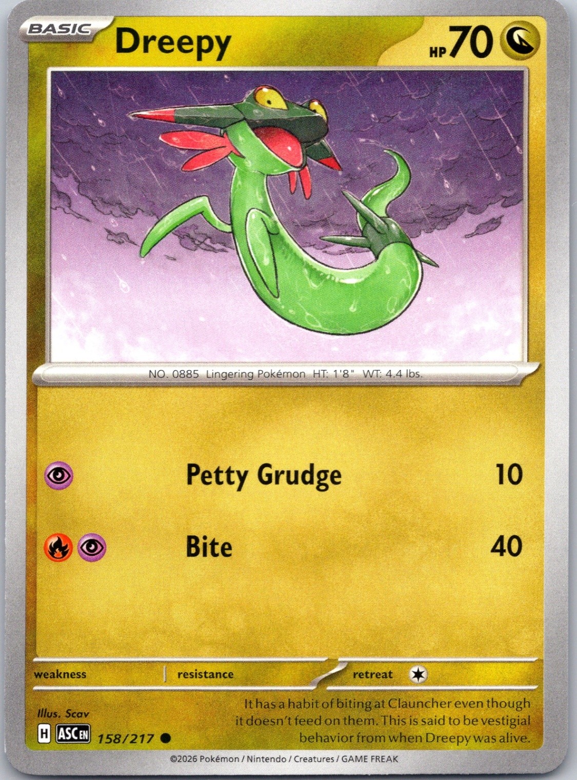 Dreepy Normal ME: Ascended Heroes #158/217 NM