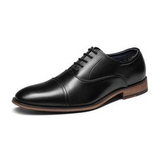 Bruno Marc Men's Soft Cap-Toe Formal Dress Shoes,Black,13