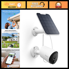 Wireless Solar Outdoor Security Camera 2K 5MP Smart AI Detection, Argus Eco
